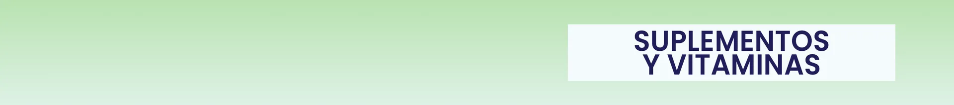 Suplementos y Vitaminas