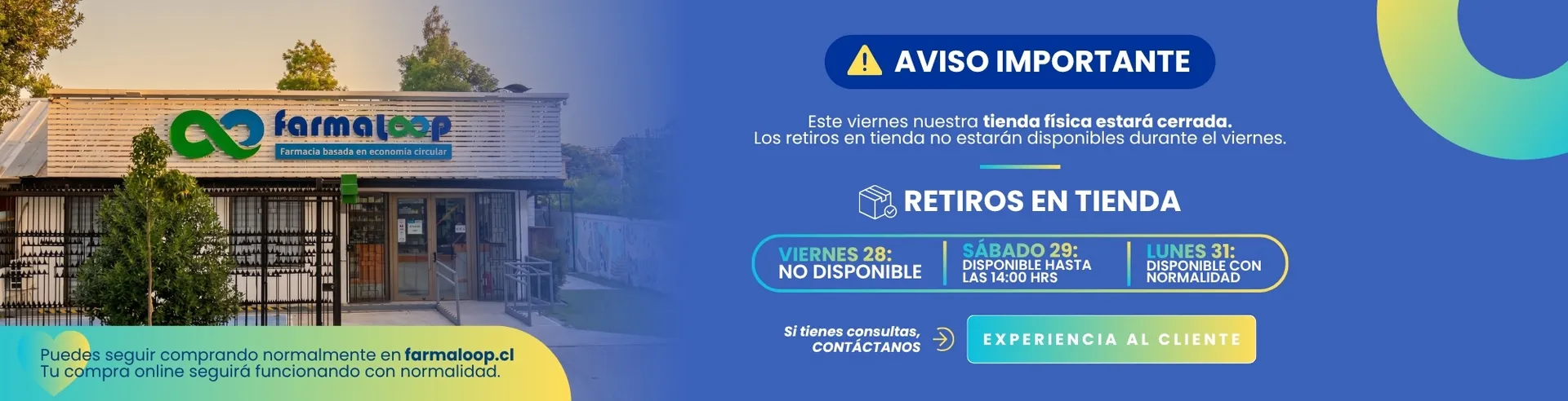 Tienda cerrada