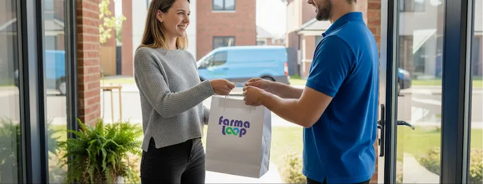 Persona preparando envío de medicamentos Novo Nordisk