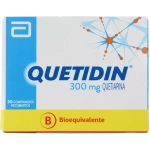 Quetidin Quetiapina 300mg 30 Comprimidos Recubiertos