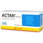 Actan Fluoxetina 20 mg