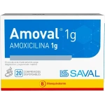 Amoval Amoxicilina 1000 mg 20 Comprimidos