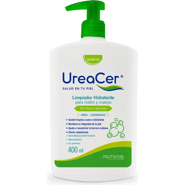 Limpiador Ureacer Hidratante Syndet Piel Sensible