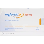 Myfortic Ácido Micofenólico 360 mg 120 Comprimidos con Recubrimiento Entérico
