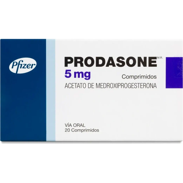 Prodasone 5 mg (Medroxiprogesterona) 20 comprimidos