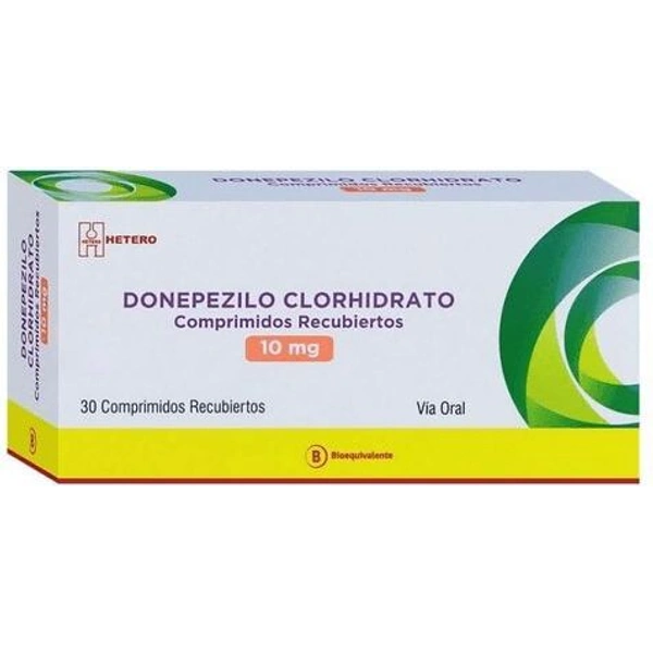 Donepezilo Clorhidrato 10mg 30 Comprimidos Recubiertos