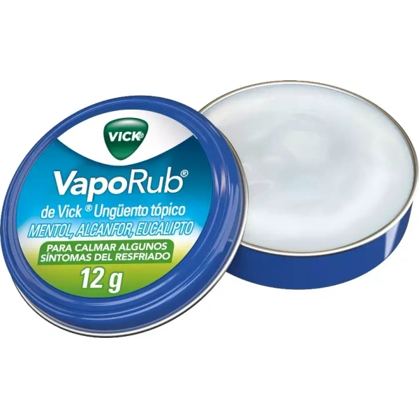 Vaporub 12 g ungüento para congestión y resfrío