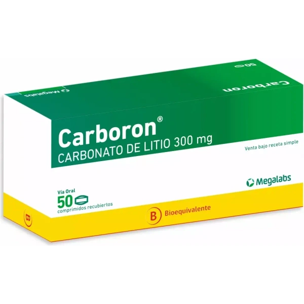 Carboron 300 mg 50 Comprimidos Recubiertos
