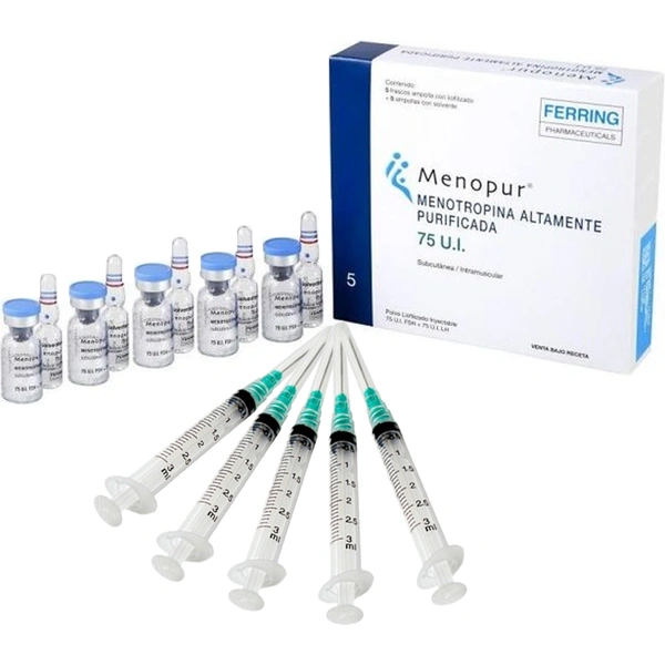 Menopur 75 UI x 5 Frascos Ampollas 