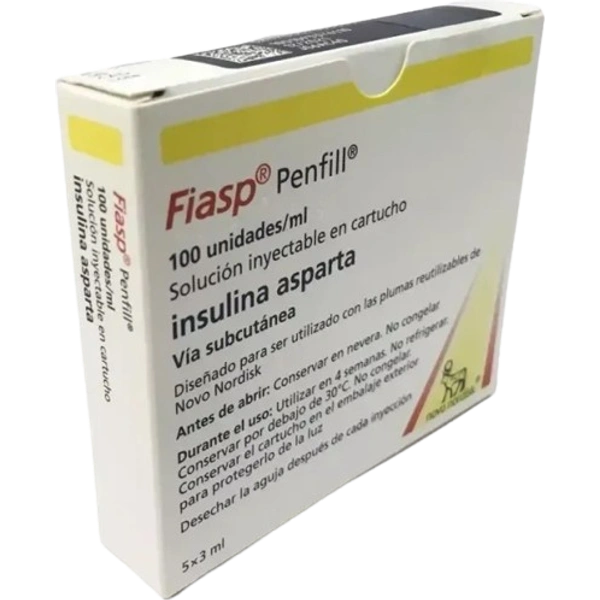 Fiasp 100UI x 3ml x 5 Dispositivos