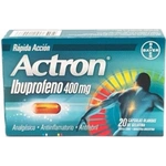 Actron Ibuprofeno 400 mg x 20 Capsulas Blandas