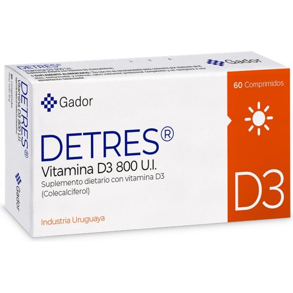 Detres D3 800 UI x 60 Comprimidos