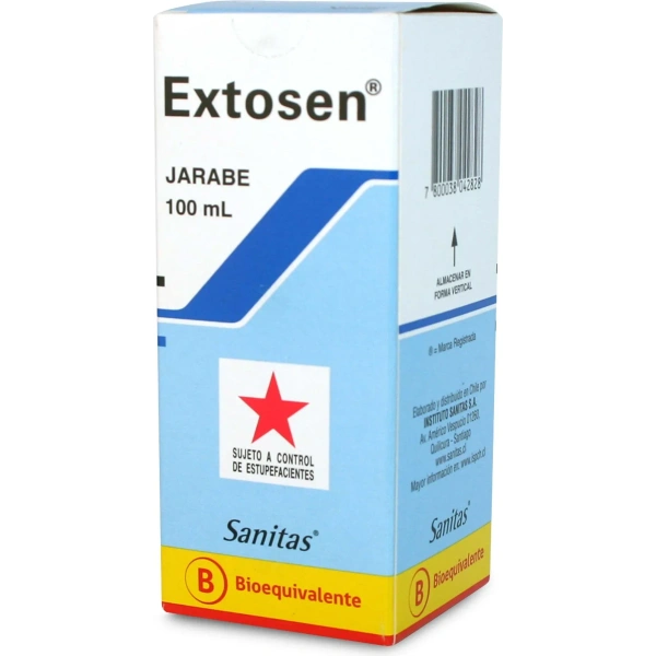 Extosen Codeína 7,5 mg /5ml Jarabe 100 ml (Cenabast)