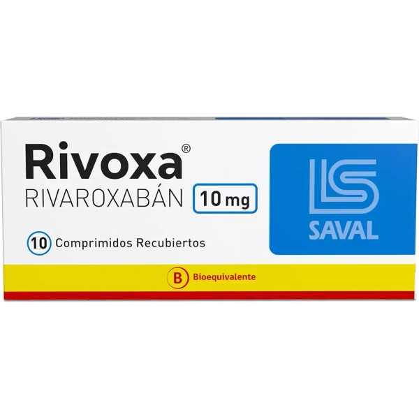 Rivoxa (B) Rivaroxabán 10mg 10 Comprimidos Recubiertos