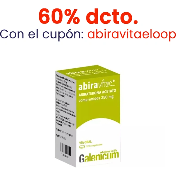 Abiravitae Abiraterona 250mg 120 Comprimidos