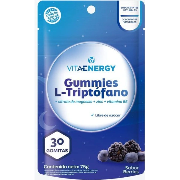 Gomitas L-triptófano+Magsenio+B6, 30 gomitas
