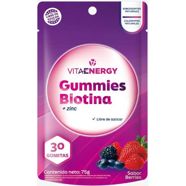 Gomitas Biotina + Zinc, 30 Gomitas