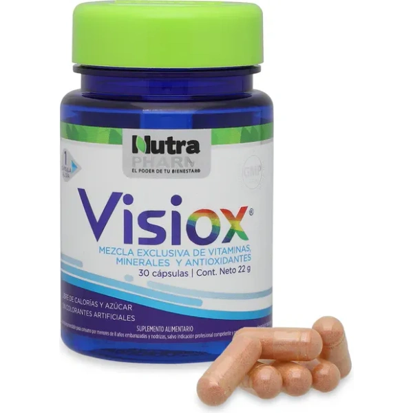 Visiox Vitaminas-Minerales-Antioxidantes Nutrapharm, 30 Cápsulas