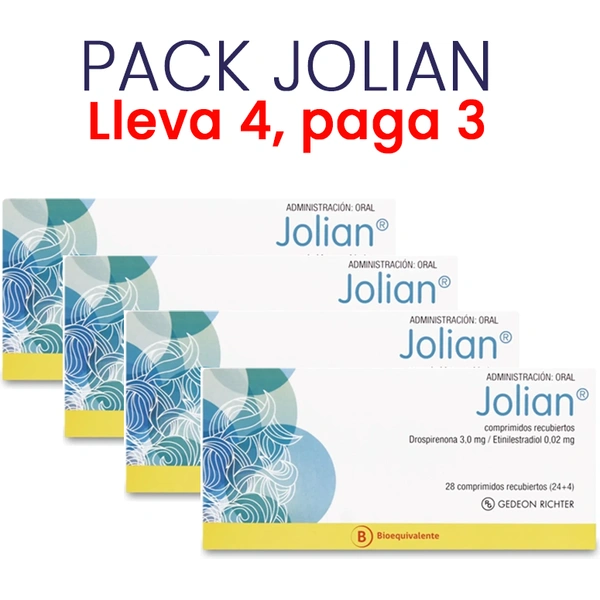 Pack Jolian 28 Comprimidos Recubierto