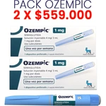 Pack 2 unidades Ozempic 1 mg Semaglutida 4 mg 