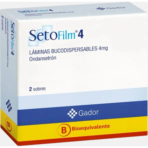 Setofilm (B) Ondansetrón 4mg Láminas Bucodispersables 2 Sobres
