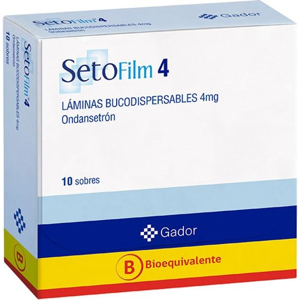Setofilm (B) Ondansetrón 4mg Láminas Bucodispersables 10 Sobres