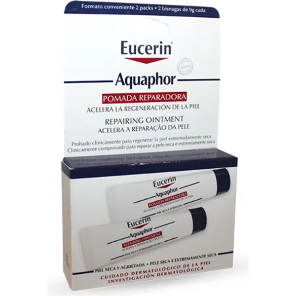 Eucerin Aquaphor Pomada Reparadora 9gr x 2 unidades