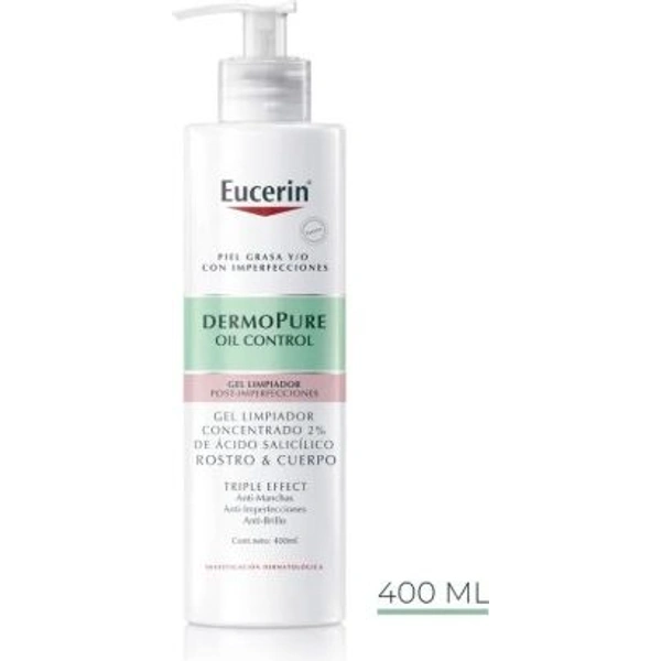 Eucerin Dermopure Gel Limp Oil Control V/Dos x 400ml