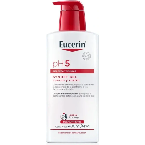 Eucerin PH5 Jabón Syndet Gel Cuerpo y Rostro 400ml