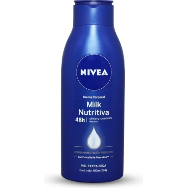 Nivea Crema Corporal Milk Nutritiva Piel Extra Seca 400ml