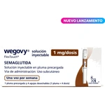 Wegovy 1 mg (Semaglutida) Inyectable Penfill + 4 agujas