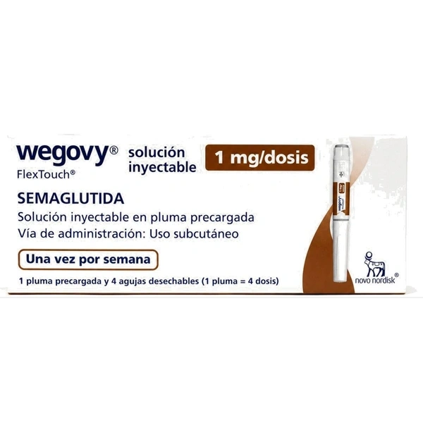 Wegovy 1 mg (Semaglutida) Inyectable Penfill + 4 agujas