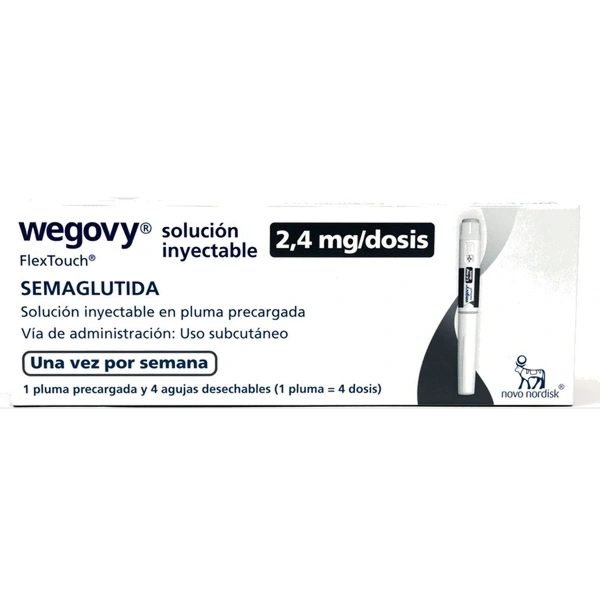 Wegovy 2,4 mg (Semaglutida) Inyectable Penfill + 4 agujas