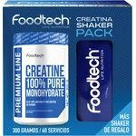 Pack Creatina 300gr + Shaker Blue White - Foodtech