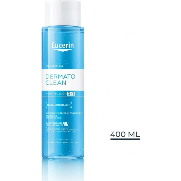 Eucerin DermatoCLEAN Loción Micelar Limpiadora Facial 3 en 1 400ml