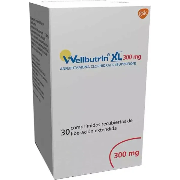 Wellbutrin XL Anfebutamona 300mg 30 Comprimidos Prolongados