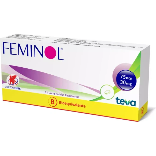 Feminol Etinilestradiol / Gestodeno 21 Comprimidos Recubiertos