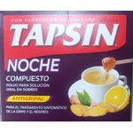 TAPSIN NOCHE COMPUESTO LIMON, MIEL Y JENGIBRE X 1 SOBRE EN POLVO