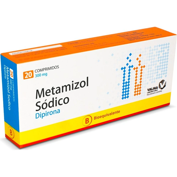 Metamizol Sódico (Dipirona) 300 mg x 20 Comprimidos
